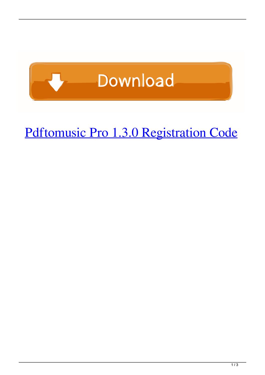 pdftomusic pro 1.5 0 registration code